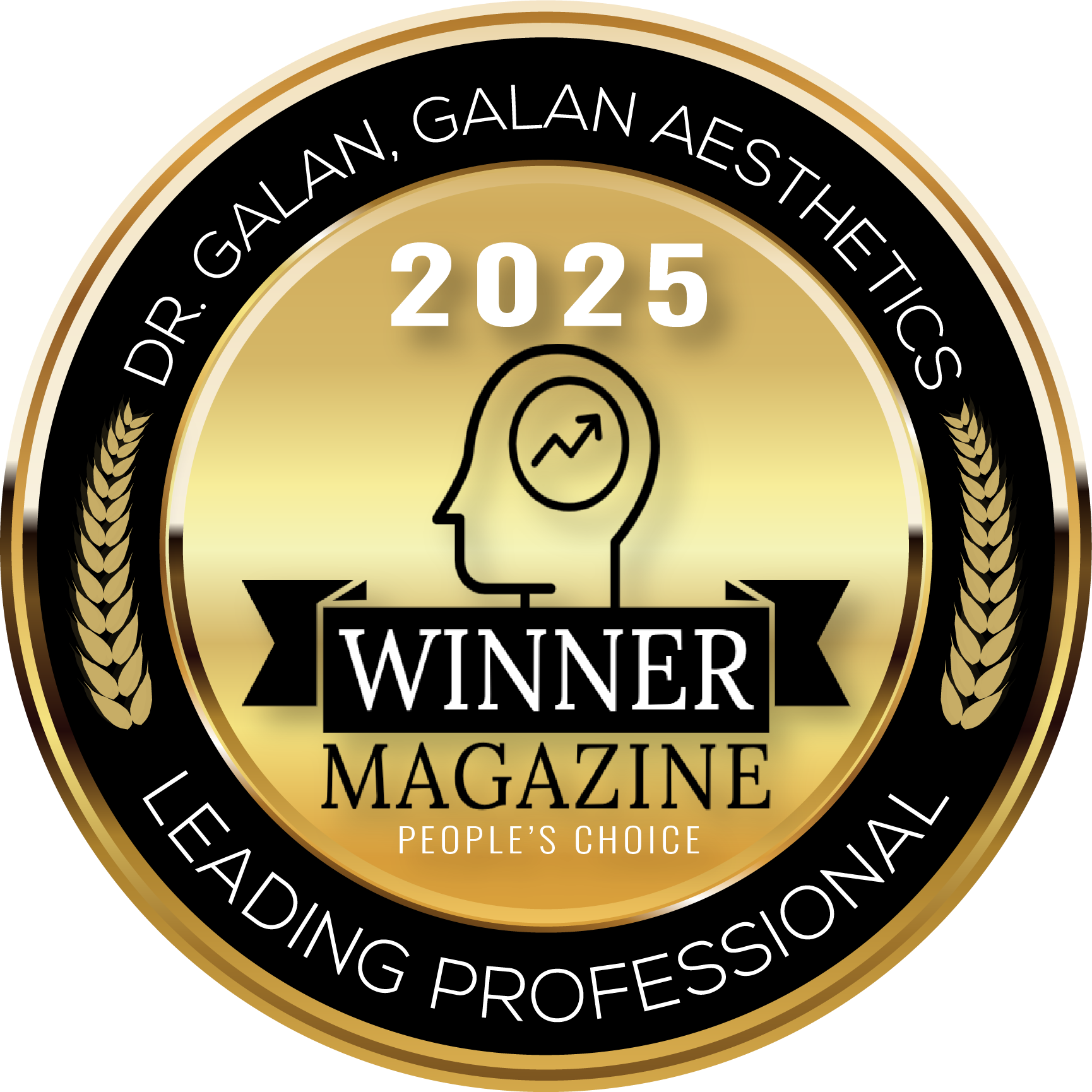 2025 Winner Medal for Dr. Galan